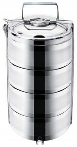 Jídelní menážka Orion, 4patrová, ocelová, 4x 1,1 L
