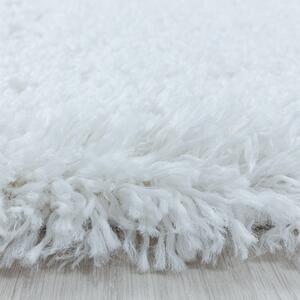 Ayyildiz Kusový koberec FLUFFY 3500, kulatý, Bílá Rozměr koberce: 80 cm KRUH