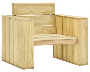 Zahradní židle 2 ks 89 x 76 x 76 cm impregnované borové dřevo