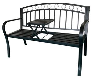 Garden Line Zahradní lavice s rozložitelným stolem Alias černý