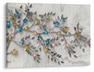 Obraz- Na větvi - abstraktní (70x50 cm)