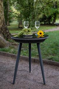 Bello Giardino Zahradní stolek BREVE 51 cm černo-šedý