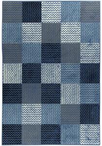 Koberec Luna 503568/94955 Patchwork modrý