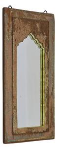 Zrcadlo v rámu z teakového dřeva, 27x3x56cm