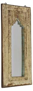 Zrcadlo v rámu z teakového dřeva, 26x3x59cm