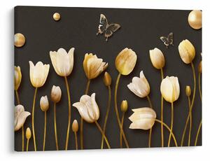 Obraz - Tulipány - abstraktní (70x50 cm)