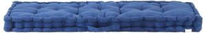 Poduška na nábytek z palet bavlna 120 x 40 x 7 cm světle modrá