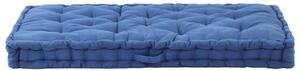 Poduška na nábytek z palet bavlna 120 x 80 x 10 cm světle modrá