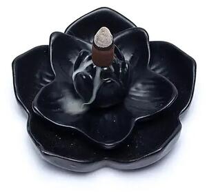 Rozkvetlý Lotos | Srojan na tekoucí dým 12,7x5,8 cm (Nádherný keramický stojan na tekoucí dým ve tvaru rozkvetlého lotosového květu. )