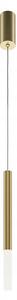 Do Obývacího Pokoje závěsná lampa Pro MOD157PL-L6G4K1 LED 6W 4000K tuba zlatá bílá