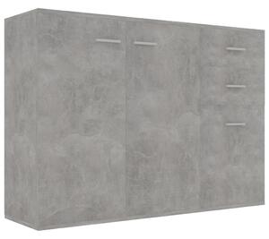 Příborník betonově šedý 105 x 30 x 75 cm dřevotříska