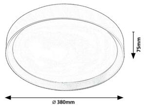 Rabalux 71121 stropní LED svítidlo Liatris, 25 W, šedá