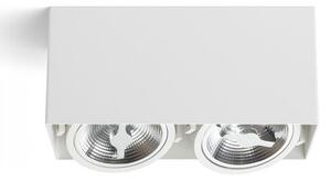 JAMES II DIMM stropní matná bílá 230V LED 2x15W 24° 3000K - RED - DESIGN RENDL