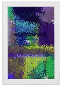 Plakát Fialová abstrakce Barva rámu: Bez rámu, Velikost: 20 x 30 cm