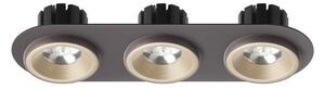 SHARM R III zápustná perleťová zlatá/hnědá 230V LED 3x10W 24° 3000K - RED - DESIGN RENDL