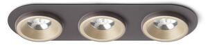 SHARM R III zápustná perleťová zlatá/hnědá 230V LED 3x10W 24° 3000K - RED - DESIGN RENDL