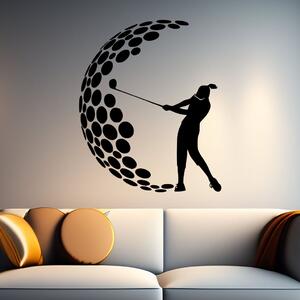 Živá Zeď Samolepka Golf Barva: černá