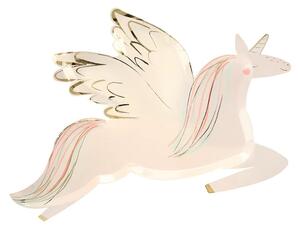 Papírový talíř Winged Unicorn - set 8 ks