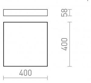 LARISA SQ 40 stropní černá 230V LED 50W 3000K - RED - DESIGN RENDL