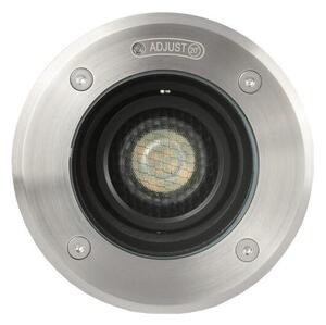 FARO 70310 - Venkovní nájezdové svítidlo GEISER 1xGU10/8W/230V IK08 IP67 nerez