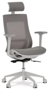 Kancelářská ergonomická židle VEGA — síťovina, šedá