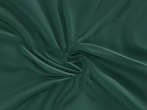 Saténové prostěradlo LUXURY COLLECTION tm. zelené - 200/220/15 cm