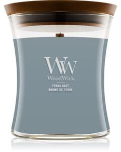 Woodwick Terra Haze vonná svíčka s dřevěným knotem 275 g