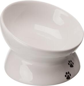 Trixie Zvýšená ergonomická keramická miska, 0.15 l/ø 13 cm, bílá