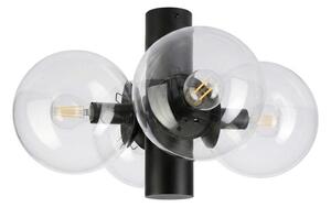 Stropní svítidlo SFERIO 4xE14/5W/230V černá/čirá