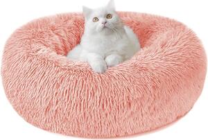 Pelíšek Donut plyšový M, 50cm, růžová
