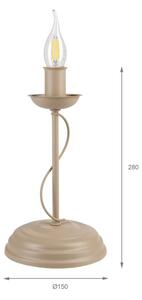 Stolní lampa ANTON 1xE14/60W/230V béžová