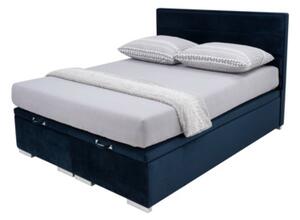 Čalouněná postel FABRIZZIO FULL KP30 160, tmavě modrá