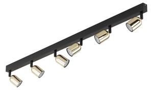 LED Bodové svítidlo TOP 6xGU10/10W/230V černá/zlatá