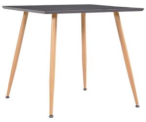 Jídelní stůl šedý a dubový 80,5 x 80,5 x 73 cm MDF