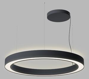 Led2 Závěsné LED svítidlo SATURN SLIM II P/N-Z ø 100cm, 80W+40W, CCT 2700/3000/4000K, CRI90 Barva: Černá, Stmívání, řízení: TRIAC