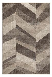 Koberec FEEL 5673/15055 HERRINGBONE béžový / hnědý / krémový
