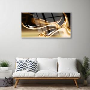 Obraz na skle Zlato Abstrakce Art Umění 120x60 cm