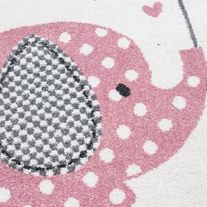 Ayyildiz Dětský kusový koberec KIDS 0570, kulatý, Růžová Rozměr koberce: 120 cm KRUH