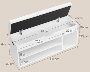 Botník se sezením a úložným prostorem LHS130W14