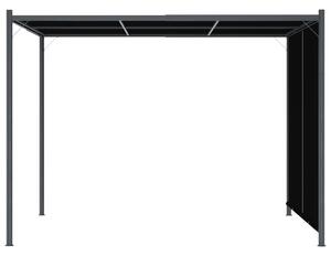 Zahradní pergola se zatahovací střechou 3 x 3 m antracitová