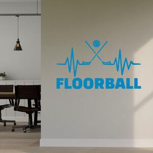 Živá Zeď Samolepka Floorball Barva: černá