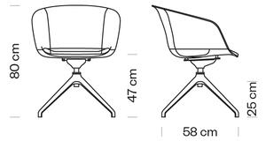 Et al - Židle DUNK 1193N - otočná
