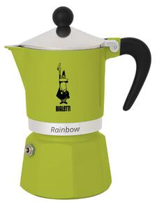 Bialetti Moka kávovar Rainbow na 3 šálky zelená Bialetti