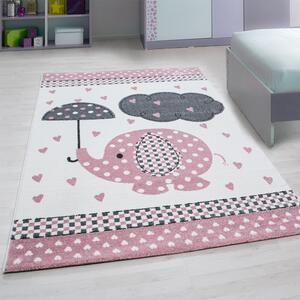 Ayyildiz Dětský kusový koberec KIDS 0570, Růžová Rozměr koberce: 120 x 170 cm