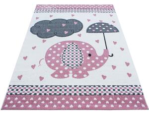 Ayyildiz Dětský kusový koberec KIDS 0570, Růžová Rozměr koberce: 80 x 150 cm