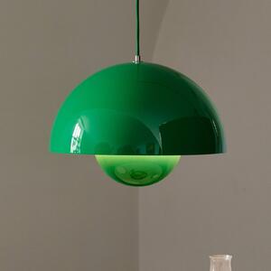 &Tradiční závěsné světlo Flowerpot VP7, Ø 37 cm, signální zelená