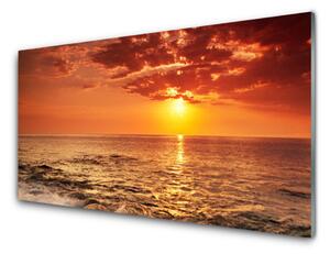 Skleněné obklady do kuchyně Moře Slunce Krajina 125x50 cm