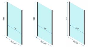 Rea - Sprchové dveře Rapid Swing - chrom/transparentní - 90x195 cm L/P