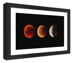Plakát Fáze Měsíce Barva rámu: Černá, Rozměry: 30 x 20 cm