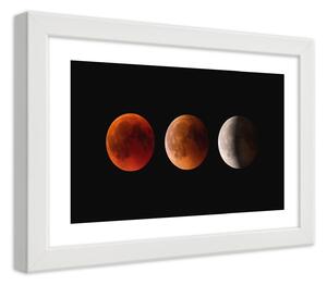 Gario Plakát Fáze Měsíce Barva rámu: Bílá, Velikost: 100 x 70 cm